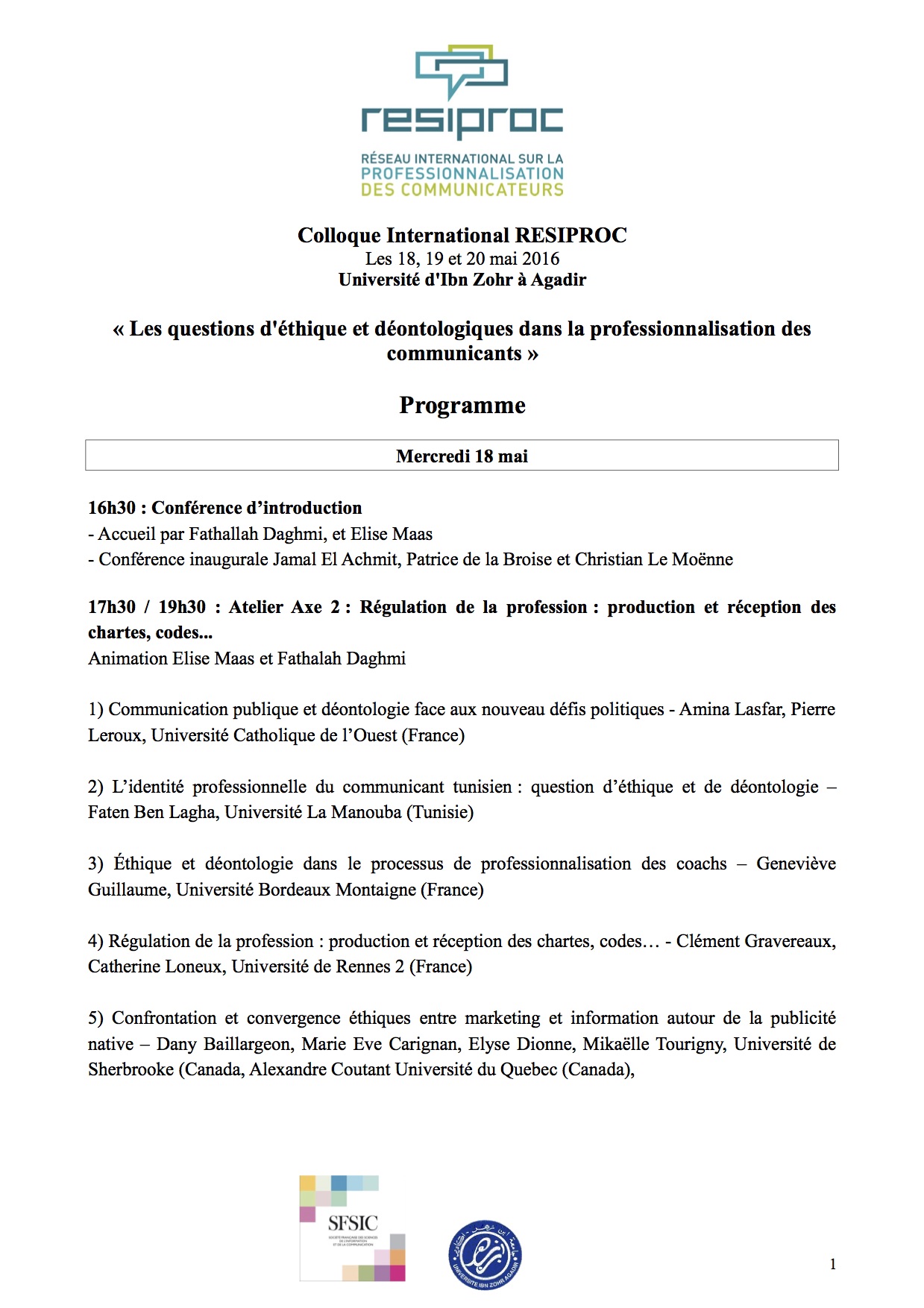 Programme Colloque International RESIPROC[1] - copie
